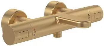 Villeroy & Boch Universal Taps & Fittings Aufputz-Wannenthermostat, rund, gold gebürstet (TVT00000100076)