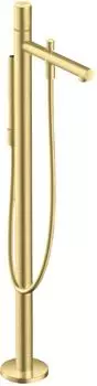 Hansgrohe AXOR Uno Einhebel-Wannenmischer bodenstehend Zerogriff Brushed Brass (45416950)