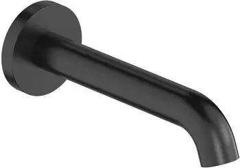 Duravit C.1 Wanneneinlauf 205mm wandmontiert, runde Rosette, schwarz matt (C15240010046)