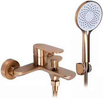 Rea Drop Wannenarmatur Einhebelmischer mit Handbrause, kupfer matt (REA-B6397)