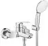 GROHE Eurosmart Einhand-Wannenarmatur Aufputz mit Brausegarnitur (25276003)