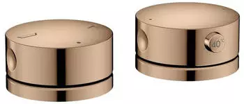 Axor One 2-Loch Wannenrandarmatur mit Thermostat polished red gold (48470300)
