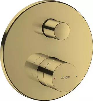 Axor Uno Einhebel-Wannenmischer Unterputz mit Zerogriff polished gold optic (45405990)