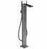 Axor MyEdition Einhebel-Wannenmischer bodenstehend ohne Platte polished black chrome (47442330)