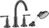 Axor Montreux 4-Loch Fliesenrandarmatur mit Hebelgriffen brushed black chrome (16554340)