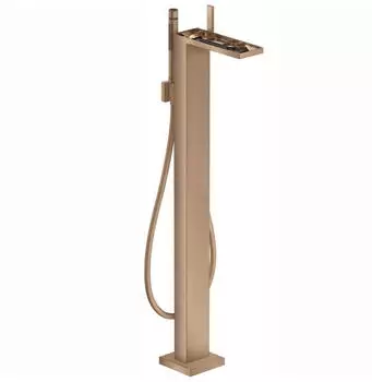 Axor MyEdition Einhebel-Wannenmischer bodenstehend ohne Platte brushed red gold (47442310)
