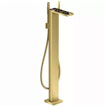 Axor MyEdition Einhebel-Wannenmischer bodenstehend ohne Platte polished gold optic (47442990)