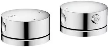 Axor One 2-Loch Wannenrandarmatur mit Thermostat chrom (48470000)
