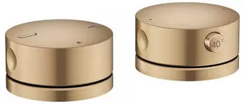 Axor One 2-Loch Wannenrandarmatur mit Thermostat brushed bronze (48470140)