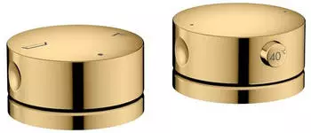 Axor One 2-Loch Wannenrandarmatur mit Thermostat polished gold optic (48470990)