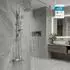 Hansgrohe Vernis Blend Wannenmischer-Set mit Regendusche & Handbrause, Aufputz, Einhebel