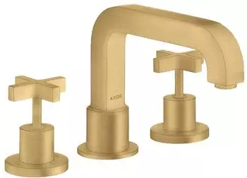 Axor Citterio 3-Loch Wannenrandarmatur mit Kreuzgriffen brushed gold optic (39436250)