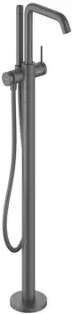 Hansgrohe Tecturis S Einhebel-Wannenmischer bodenstehend brushed black chrome (73440340)
