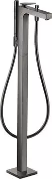 Axor Citterio Einhebel-Wannenmischer bodenstehend mit Hebelgriff Rautenschliff polished black chrome (39471330)