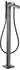 Axor Citterio Einhebel-Wannenmischer bodenstehend mit Hebelgriff Rautenschliff polished black chrome (39471330)