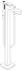 Axor Citterio Einhebel-Wannenmischer bodenstehend mit Hebelgriff Rautenschliff polished black chrome (39471330)