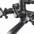 PaulGurkes Wannenarmatur Retro Zweigriffmischer Kreuzgriff, schwarz (PGQP27W-0316)