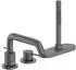 Hansgrohe Tecturis S 3-Loch Einhebel-Wannenrandmischer mit sBox brushed black chrome (73447340)