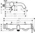 Hansgrohe Tecturis S Einhebel-Wannenmischer brushed black chrome (73422340)