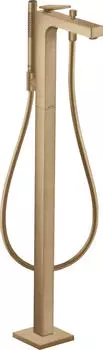 Axor Citterio Einhebel-Wannenmischer bodenstehend mit Hebelgriff Rautenschliff brushed bronze (39471140)