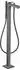 Axor Citterio Einhebel-Wannenmischer bodenstehend mit Hebelgriff Rautenschliff brushed black chrome (39471340)