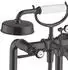 Axor Montreux 2-Griff Wannenarmatur bodenstehend mit Hebelgriffen brushed black chrome (16553340)