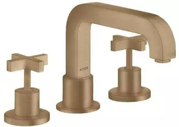 Axor Citterio 3-Loch Wannenrandarmatur mit Kreuzgriffen brushed bronze (39436140)