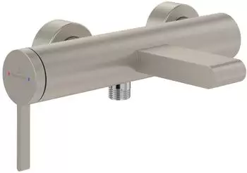 Villeroy & Boch Dawn Einhebel-Badewannenarmatur geb&uuml;rstetes Nickel matt (TVT10650115164)