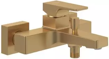 Villeroy & Boch Architectura Square Aufputz-Wannenarmatur Einhebelmischer geb&uuml;rstet gold (TVT12500100076)