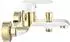 Rea Bloom Badewannenarmatur Wand weiß/hellgold (REA-B9932)
