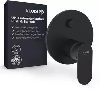 Kludi X1 Unterputzarmatur 2 Verbraucher, schwarz matt (327593975)