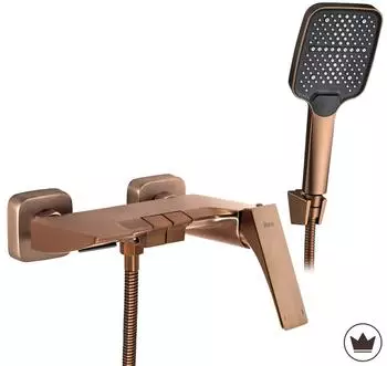 Rea Joe Premium Wannenarmatur Wasserfall Wandmontage, kupfer matt (REA-B2254)