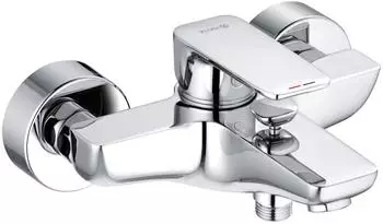 Kludi Pure & Style Wannenfüll- und Brause-Einhandmischer, Wandmontage, chrom (406810575)
