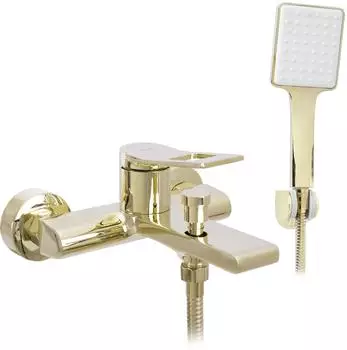 Rea Soul Gold Badewannenarmatur Einhebel Wandmontage Messing (REA-B9923)