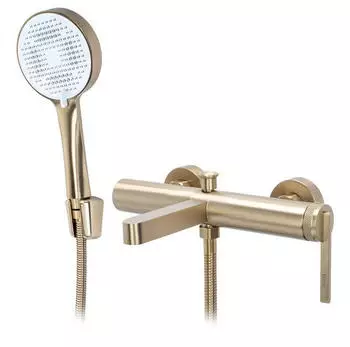 Rea Grace Wannenarmatur Wandmontage, gebürstetes Gold (JS-703703BG)