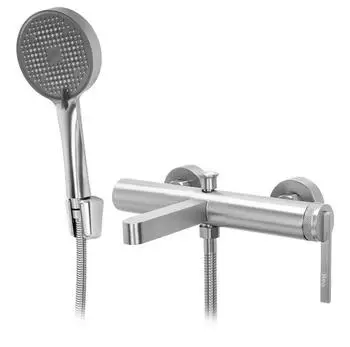 Rea Grace Wannenarmatur Wandmontage, gebürstetes Nickel (REA-B2243)