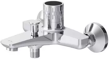 AM.PM Gem Wannenarmatur Einhebelmischer, Chrom, LED-Temperaturanzeige (FGA10400)