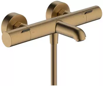 Hansgrohe Ecostat Fine Wannenthermostat Aufputz DN15 brushed bronze (13325140)