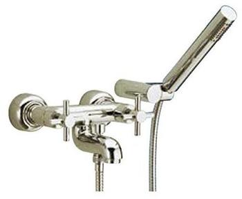 DEMM Badewannenarmatur Zweigriff Aufputz mit Handbrause Styll chrom, 05150.001.C, 4500