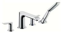 hansgrohe Metris 4-Loch-Wannenrandarmatur, DN15, Badarmaturen, 31442000, chrom