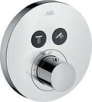 AXOR ShowerSelect Round Thermostat f&uuml;r 2 Verbraucher, Badarmaturen, 36723000,...
