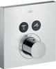 Thermostat UP Axor ShowerSelect Fertigset 2 Verbraucher quadratisch chr.