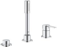 GROHE Lineare New 3-Loch Einhand-Wannenkombination, Badarmaturen, 19965001, chrom