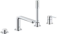 GROHE Lineare New 4-Loch Einhand-Wannenkombination, Badarmaturen, 19577001, chrom