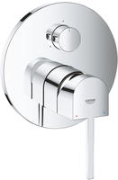 GROHE Plus Einhand-Wannenbatterie mit 3-Wege Umstellung Unterputz, Badarmaturen,