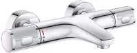 GROHE Precision Feel Thermostat-Wannenbatterie mit S-Anschl&uuml;ssen, Badarmaturen,