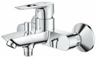 Aufputz-Wannenmischer Grohe Bauloop, Ausladung 168 mm, chrom - 23602001