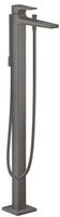 Metropol - Wannenarmatur, Bodenmontage, Schwarz Chrom Geb&uuml;rstet 32532340 - Hansgrohe