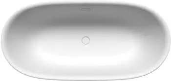 Kaldewei Meisterst&uuml;ck Oyo Duo 1050 Badewanne mit &Uuml;berlauf Ablaufdeckel emailliert alpinwei&szlig; (205043530001)
