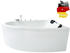 Basera Basic Indoor Eck-Whirlwanne Guam rechts 180 x 130 cm (BA3005005)